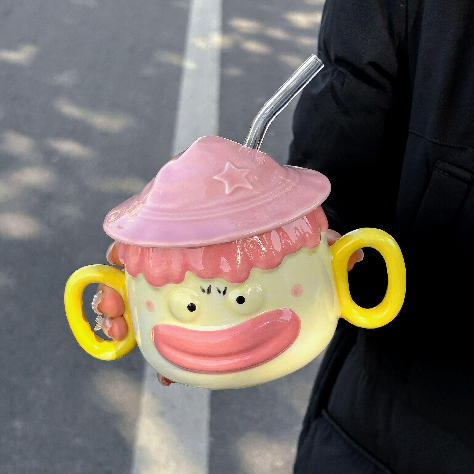 Милая чашка-поильник для девочек, забавная парная чашка для воды, нишевая детская кружка с крышкой, керамическая чашка, сувенир 301-400ml
Милая чашка-поильник для девочек, забавная парная чашка для воды, нишевая детская кружка с крышкой, керамическая чашка, сувенир 301-400ml