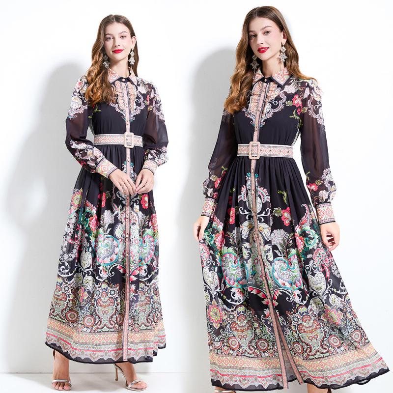 Original Design SS 25 Chiffon Blouse & Waist-Gathering Ruffle Long Dress Set with Collar Print, Long Sleeves. Large
Original Design SS 25 Chiffon Blouse & Waist-Gathering Ruffle Long Dress Set with Collar Print, Long Sleeves. Large
