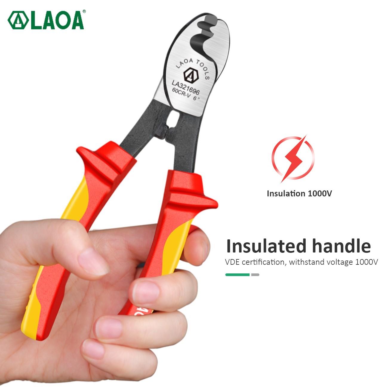 LAOA 1000V изолированный кабельный резак профессиональные клещи электрика ударный инструмент для зачистки проводов VDE плоскогубцы кабельные ножницы
LAOA 1000V изолированный кабельный резак профессиональные клещи электрика ударный инструмент для зачистки проводов VDE плоскогубцы кабельные ножницы