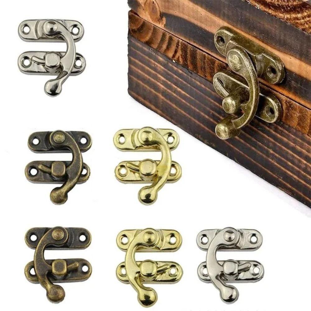 4 pcs Vintage Suitcase Hasp Hook Lock Metal Case Toggle Clasp Wooden Box Lock Leather Bag gold-right
4 pcs Vintage Suitcase Hasp Hook Lock Metal Case Toggle Clasp Wooden Box Lock Leather Bag gold-right