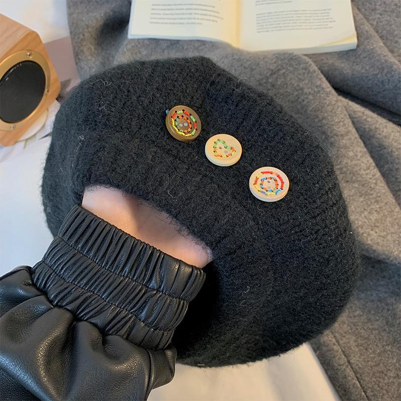 Japanese Gray Button Beret Women s Autumn and Winter Face Little Beilei Painter Hat Korean Version Versatile Knitted Hat Trend M(56-58cm)
Japanese Gray Button Beret Women s Autumn and Winter Face Little Beilei Painter Hat Korean Version Versatile Knitted Hat Trend M(56-58cm)