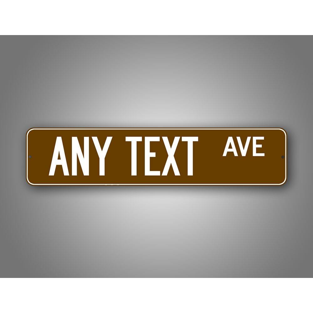 Custom Brown White 4x16 Inch Novelty Street Sign Personalized Text Wall Decor білий
Custom Brown White 4x16 Inch Novelty Street Sign Personalized Text Wall Decor білий