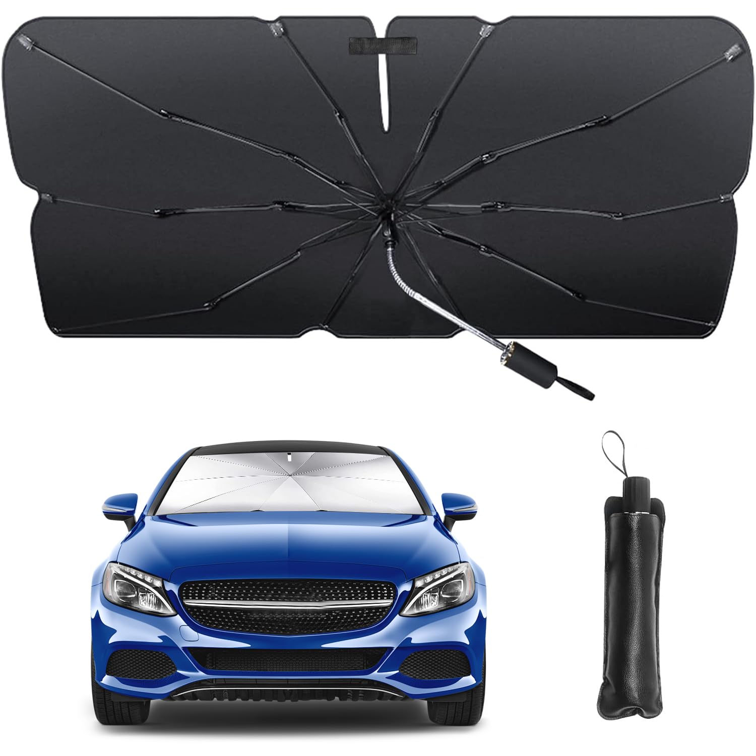 RUSEPIN Car Sun Shade, Front and Car Sunshade, Rearview Mirror Cut, Sun Shade, Choose XL, 145 x 85 cm чёрный
RUSEPIN Car Sun Shade, Front and Car Sunshade, Rearview Mirror Cut, Sun Shade, Choose XL, 145 x 85 cm чёрный