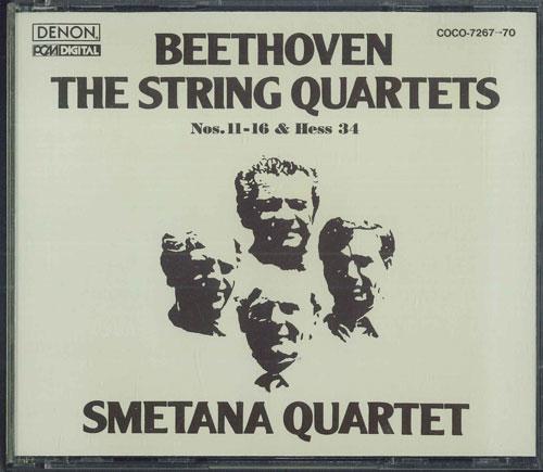 CD SMETANA QUARTET - Beethoven The String Quartets COCO726770 DENON Japan Classical Used
CD SMETANA QUARTET - Beethoven The String Quartets COCO726770 DENON Japan Classical Used