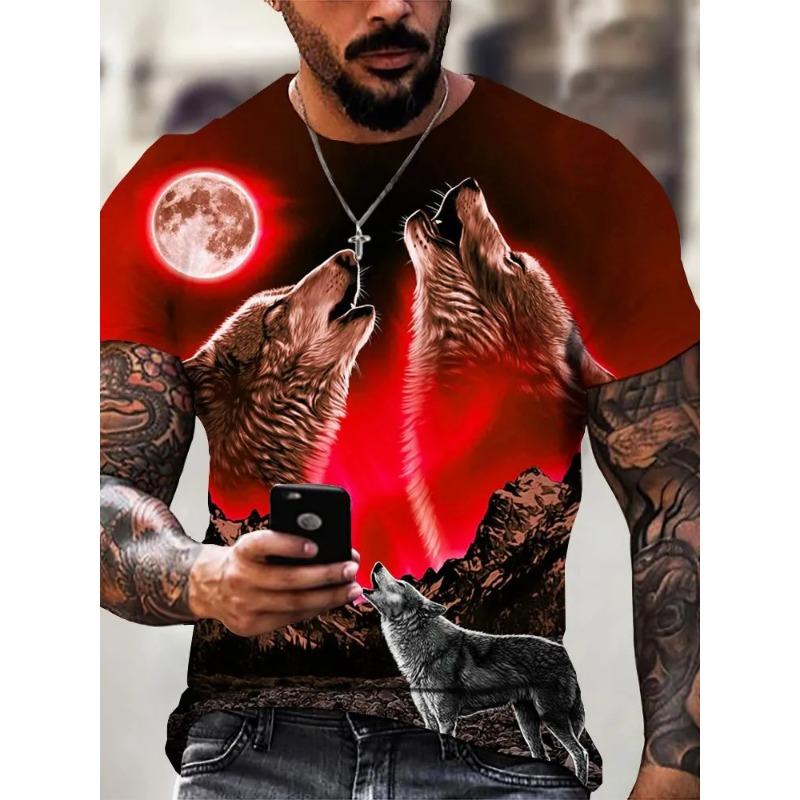 Summer Round Neck 3D Animal Print Top Fashionable Casual Short Sleeved Men s T-shirts 6XL
Summer Round Neck 3D Animal Print Top Fashionable Casual Short Sleeved Men s T-shirts 6XL