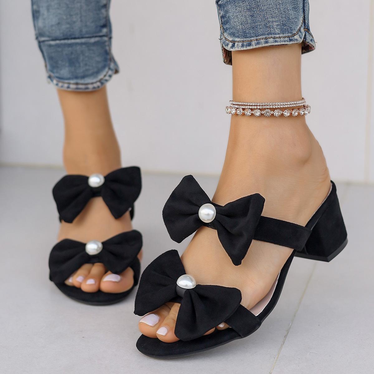 2025 summer new sandals women s elegant pearl bow inside and outside full leather buckle strap thick medium heel women s shoes 36 чёрный
2025 summer new sandals women s elegant pearl bow inside and outside full leather buckle strap thick medium heel women s shoes 36 чёрный