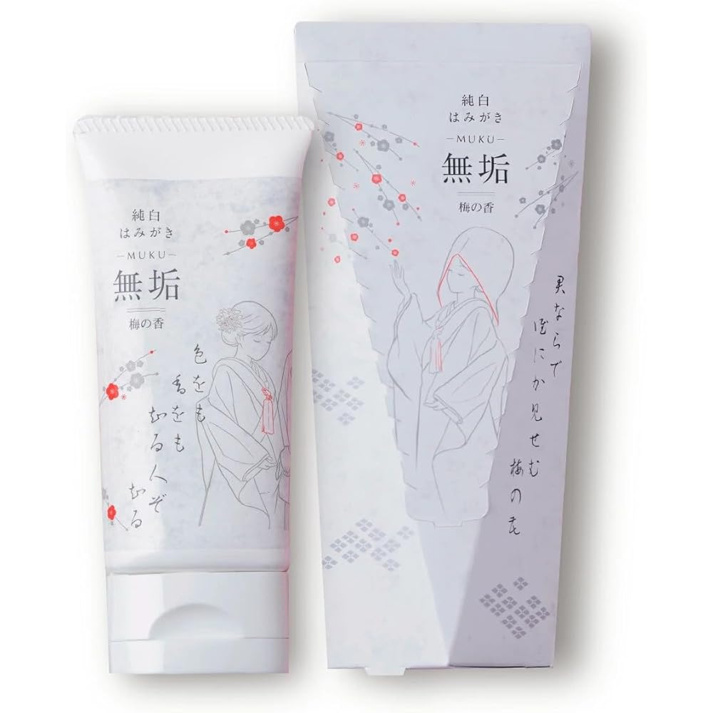 Muku Pure White Toothpaste Ume Scent 60g Oral Care Product
Muku Pure White Toothpaste Ume Scent 60g Oral Care Product