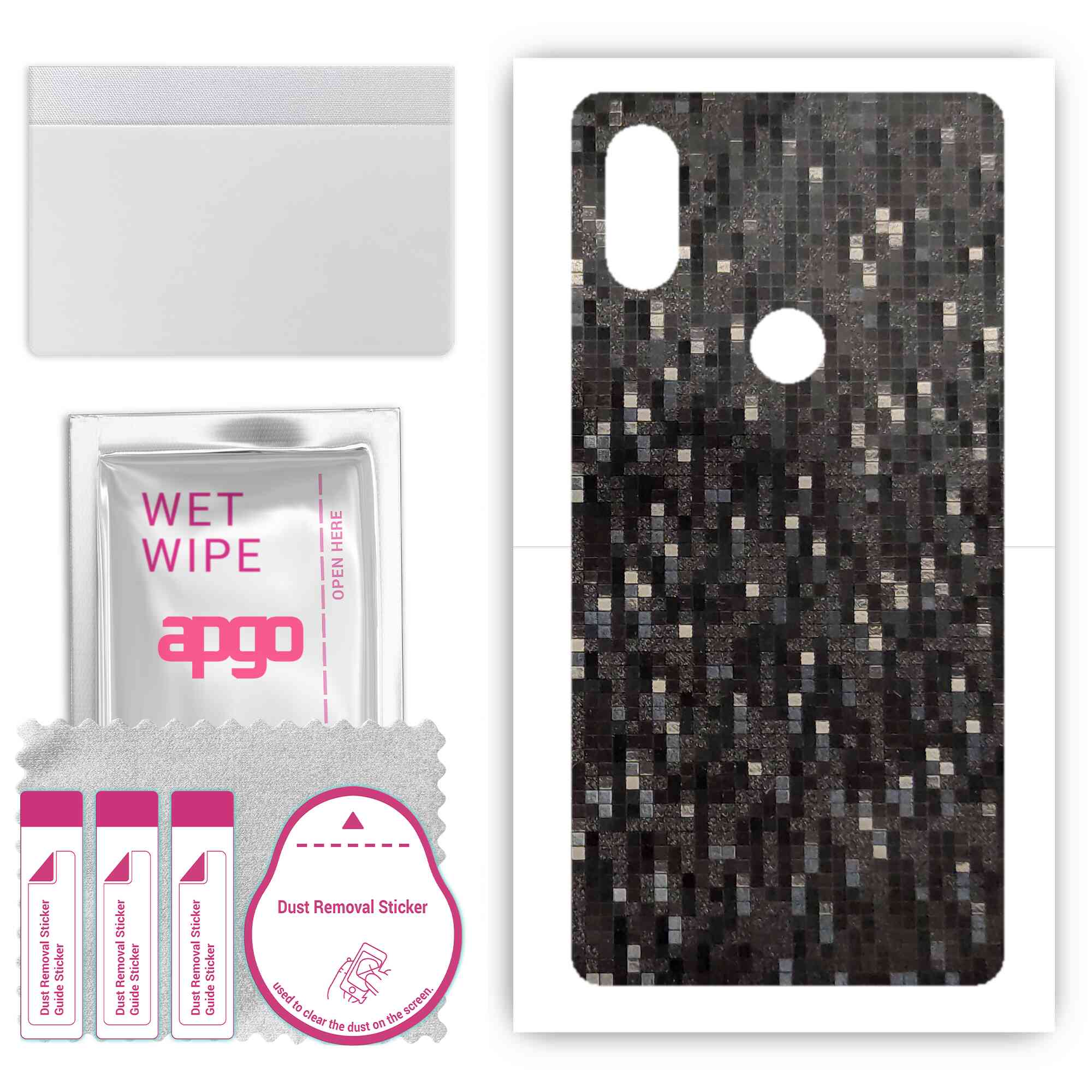 Apgo Protective Skin Sticker для задньої панелі, сумісний із Xiaomi Mi Mix 2S, Wrap Film, Foil, Vinyl - Pattern Carbon Black Pixel
Apgo Protective Skin Sticker для задньої панелі, сумісний із Xiaomi Mi Mix 2S, Wrap Film, Foil, Vinyl - Pattern Carbon Black Pixel