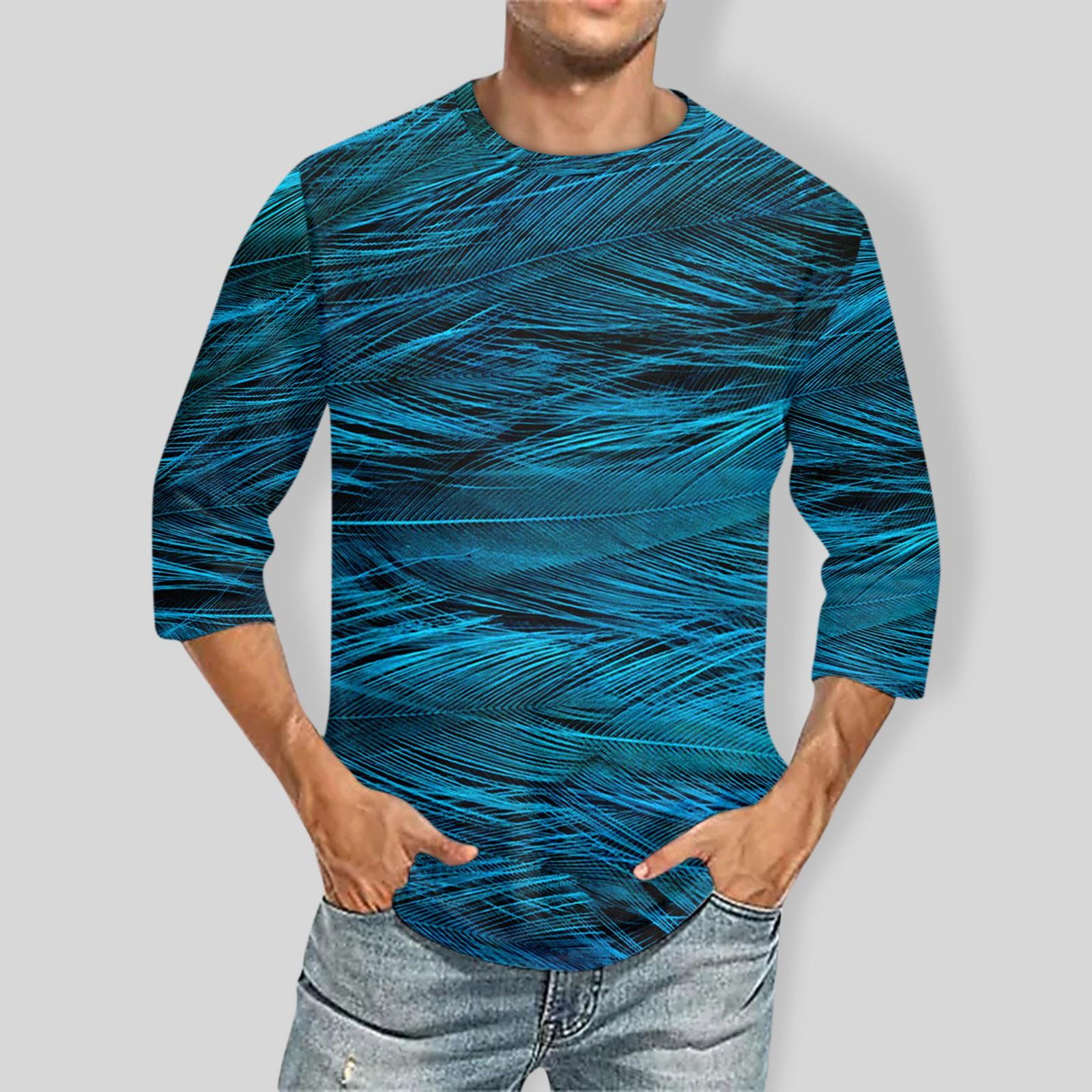 Мужская однотонная футболка с круглым вырезом и рукавами три четверти XL
Мужская однотонная футболка с круглым вырезом и рукавами три четверти XL