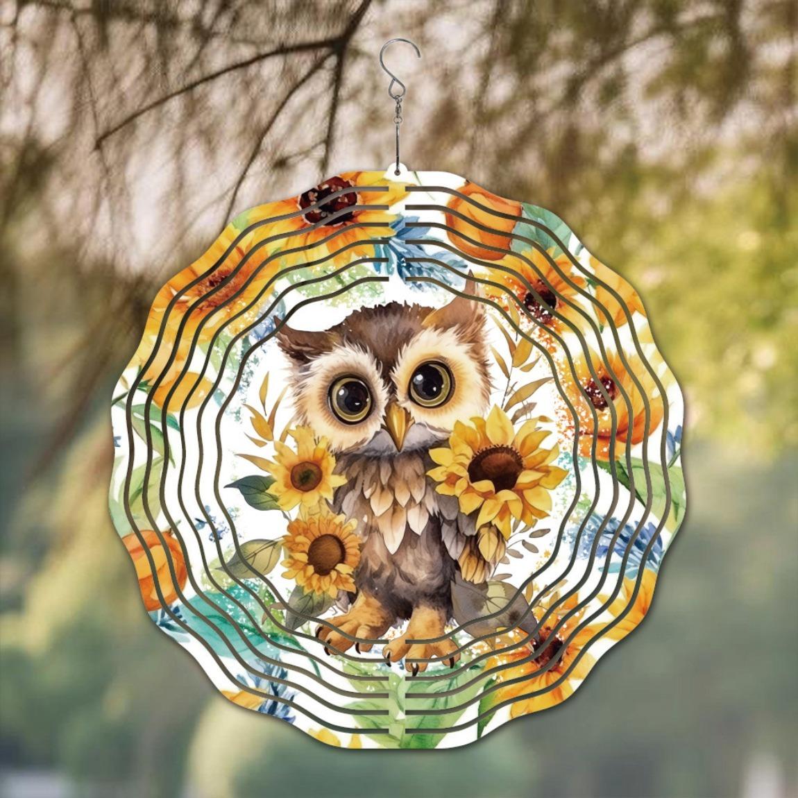 Classic Owl Kinetic Wind Spinner 12 Inch 3D Stainless Steel Metal Sculpture for Garden Patio Lawn Outdoor Decor Hanging Spinner Art for Indoor
Classic Owl Kinetic Wind Spinner 12 Inch 3D Stainless Steel Metal Sculpture for Garden Patio Lawn Outdoor Decor Hanging Spinner Art for Indoor