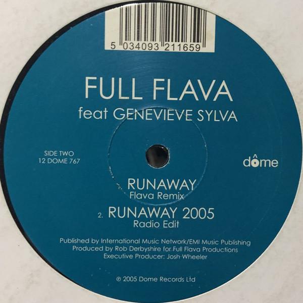 12inch Record FULL FLAVA - Runaway 2005 (Featuring Genevieve S 12DOME767 Dome Records 2005 UK Soul/Funk Used
12inch Record FULL FLAVA - Runaway 2005 (Featuring Genevieve S 12DOME767 Dome Records 2005 UK Soul/Funk Used