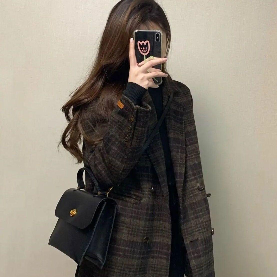 Chen Chen s Retro Plaid Wool Jacket - 2024 Autumn/Winter Korean Style S (for 40-50kg)
Chen Chen s Retro Plaid Wool Jacket - 2024 Autumn/Winter Korean Style S (for 40-50kg)