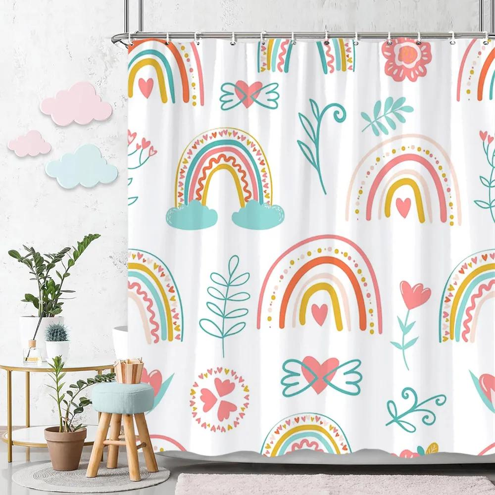 Beautiful Love Rainbow Shower Curtain Gift Idea Bohemian Printed Pattern Polyester Fabric Bath Curtain Bathroom Decor with Hooks 90x180cm35x71in
Beautiful Love Rainbow Shower Curtain Gift Idea Bohemian Printed Pattern Polyester Fabric Bath Curtain Bathroom Decor with Hooks 90x180cm35x71in