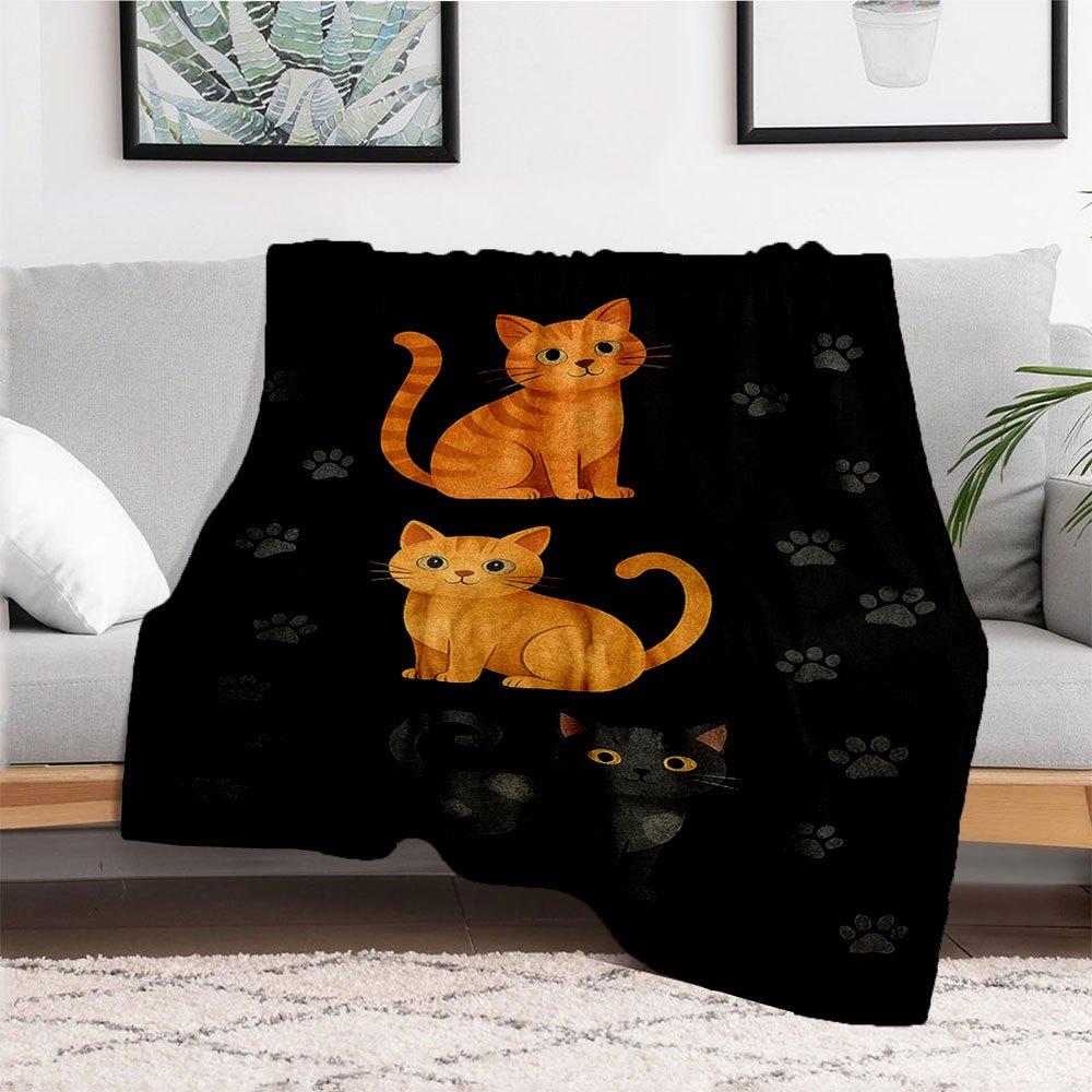 Whimsical Cat Trio with Paw Prints Wall Art Print Blanket Flannel Throw Blanket for Sofa, Bed, Travel, Camping, Office, Couch, Chair, And B 150x180cm
Whimsical Cat Trio with Paw Prints Wall Art Print Blanket Flannel Throw Blanket for Sofa, Bed, Travel, Camping, Office, Couch, Chair, And B 150x180cm