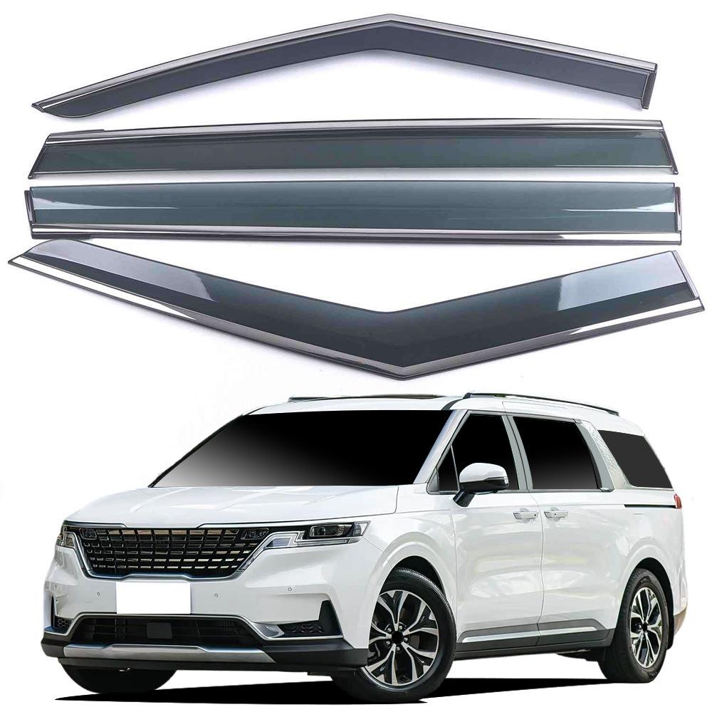 Kia Carnival 21 Chrome-Trimmed Rain Shields with Enhanced Design
Kia Carnival 21 Chrome-Trimmed Rain Shields with Enhanced Design
