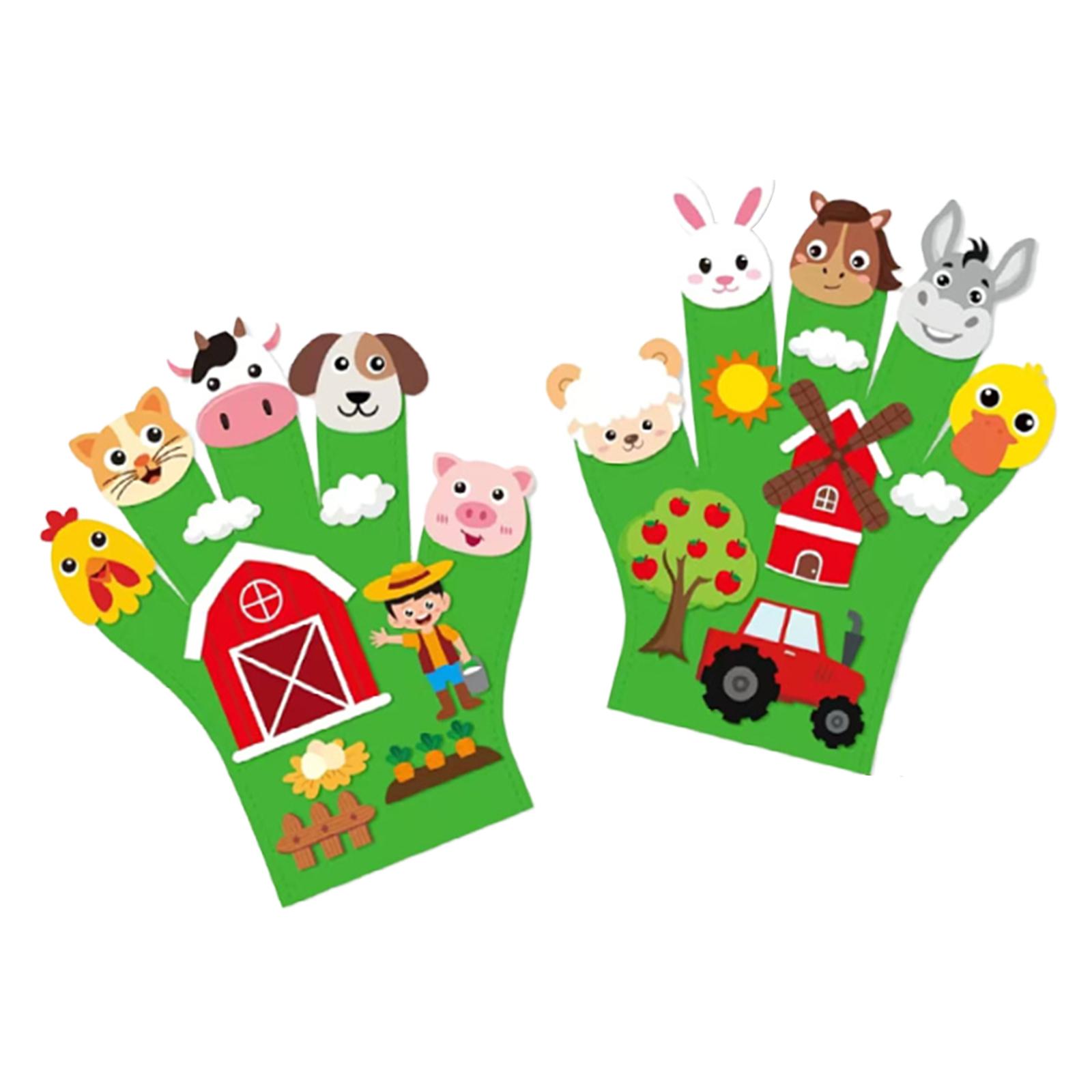 2Pcs Animals Felt Story Finger Puppets DIY Making Kit Education Gift Interactive for Home Classroom Activities Early Learning
2Pcs Animals Felt Story Finger Puppets DIY Making Kit Education Gift Interactive for Home Classroom Activities Early Learning