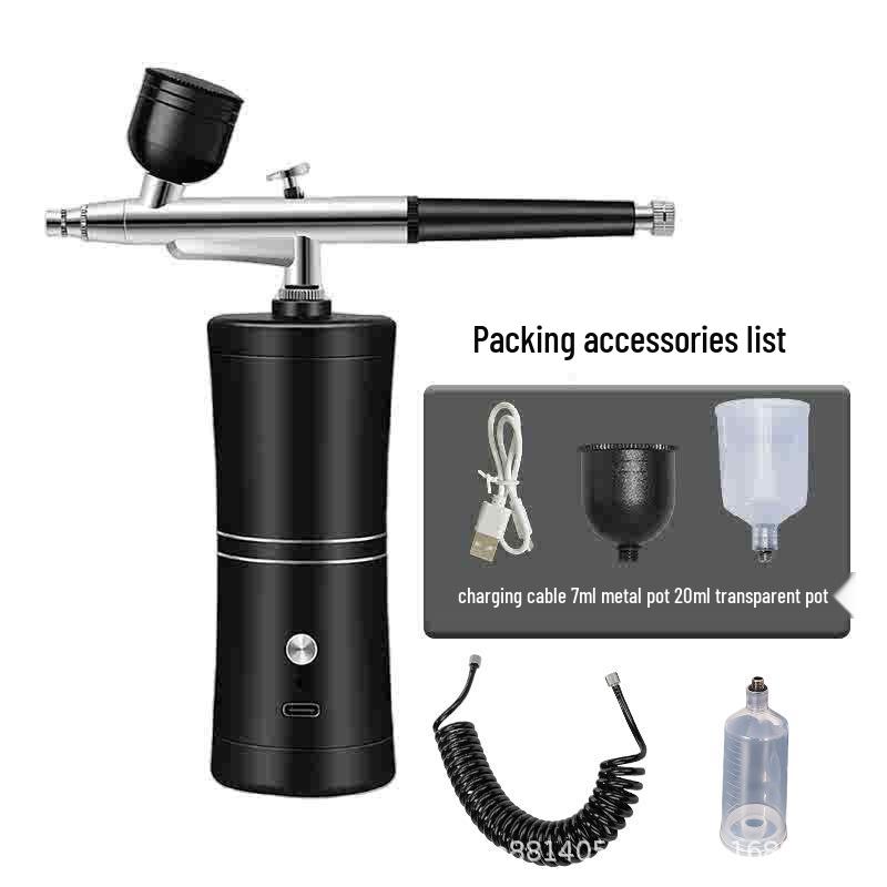 Портативный беспроводной аэрограф для увлажнения лица и распылитель пудры
Портативный беспроводной аэрограф для увлажнения лица и распылитель пудры