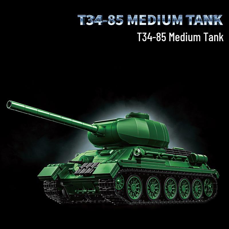 T34/85 WWII Medium Tank Building Block Model - High Difficulty Educational Toy for Kids
T34/85 WWII Medium Tank Building Block Model - High Difficulty Educational Toy for Kids
