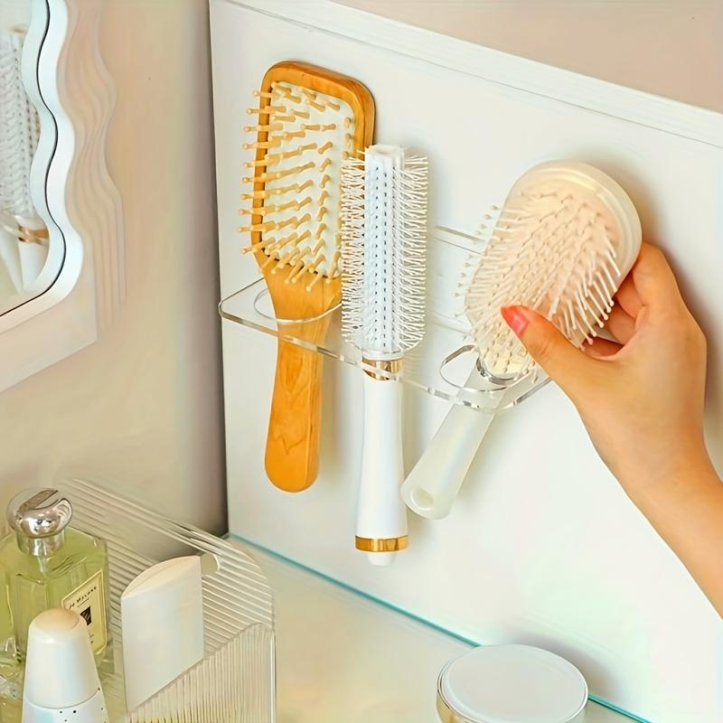 2/3 Hole Acrylic Hairbrush Organizer, Wall Mounted No-Drill Bathroom Storage Rack for Combs, Brushes & Toiletries чистий
2/3 Hole Acrylic Hairbrush Organizer, Wall Mounted No-Drill Bathroom Storage Rack for Combs, Brushes & Toiletries чистий