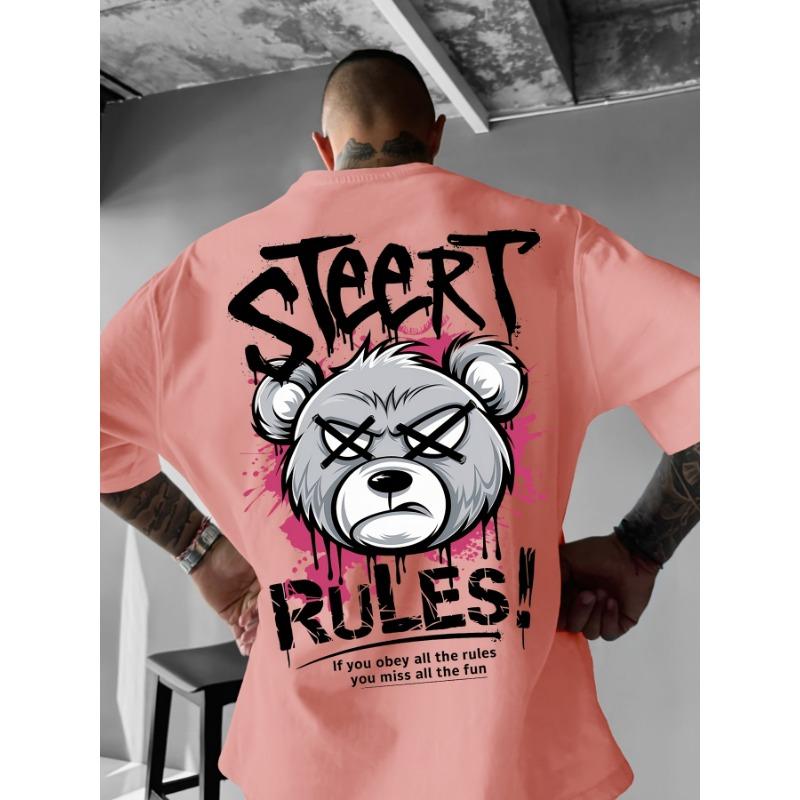 Men s Fashion Summer Angry Bear Letter Print Comfortable Breathable Round Neck T-shirt Outdoor Street Style Top 6XL
Men s Fashion Summer Angry Bear Letter Print Comfortable Breathable Round Neck T-shirt Outdoor Street Style Top 6XL