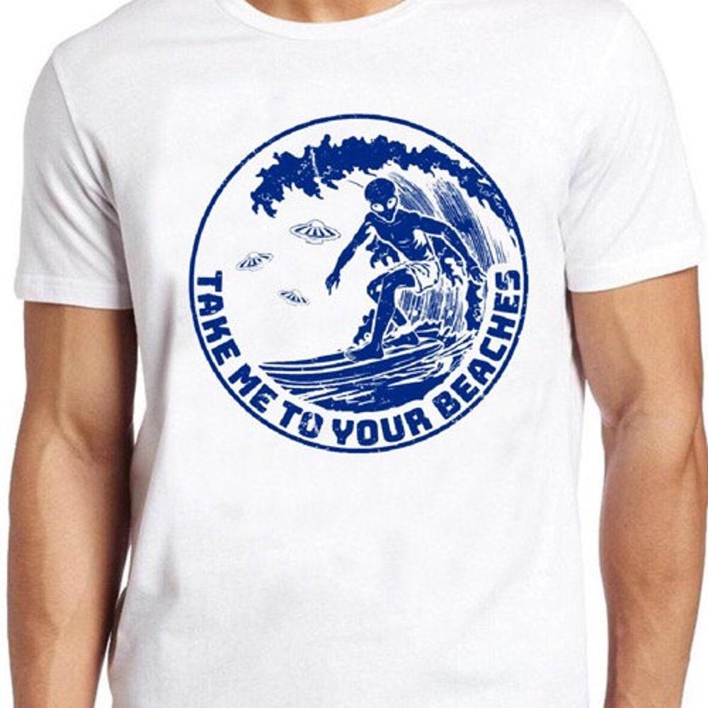230GSM 100% Cotton T-Shirt Alien Surfing T Shirt Funny Surf Cool Surfer Surfboard Take Me To Beaches Tee 76
230GSM 100% Cotton T-Shirt Alien Surfing T Shirt Funny Surf Cool Surfer Surfboard Take Me To Beaches Tee 76