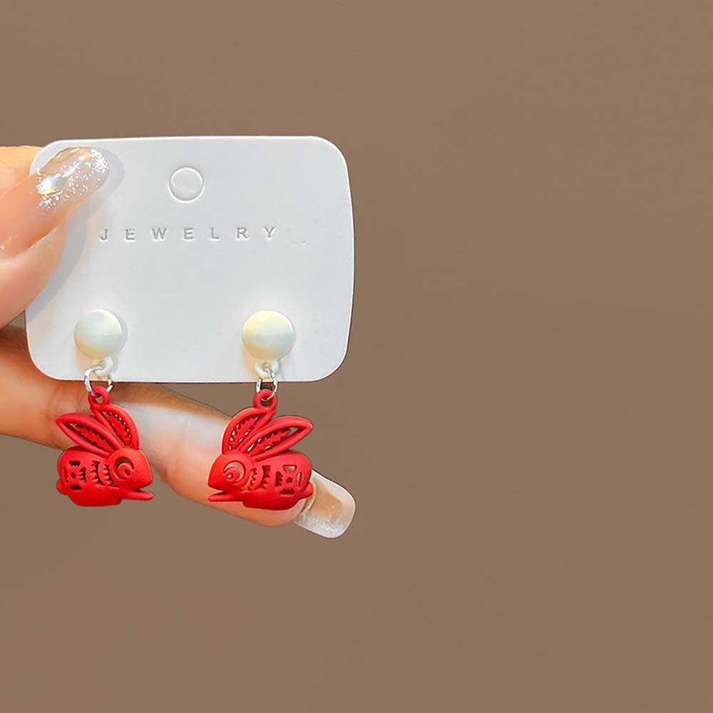 Year Jewelry Drop Earrings Dangle Earring Chinese New Year Earrings Women Ear Hook Rabbit Ear Studs
Year Jewelry Drop Earrings Dangle Earring Chinese New Year Earrings Women Ear Hook Rabbit Ear Studs