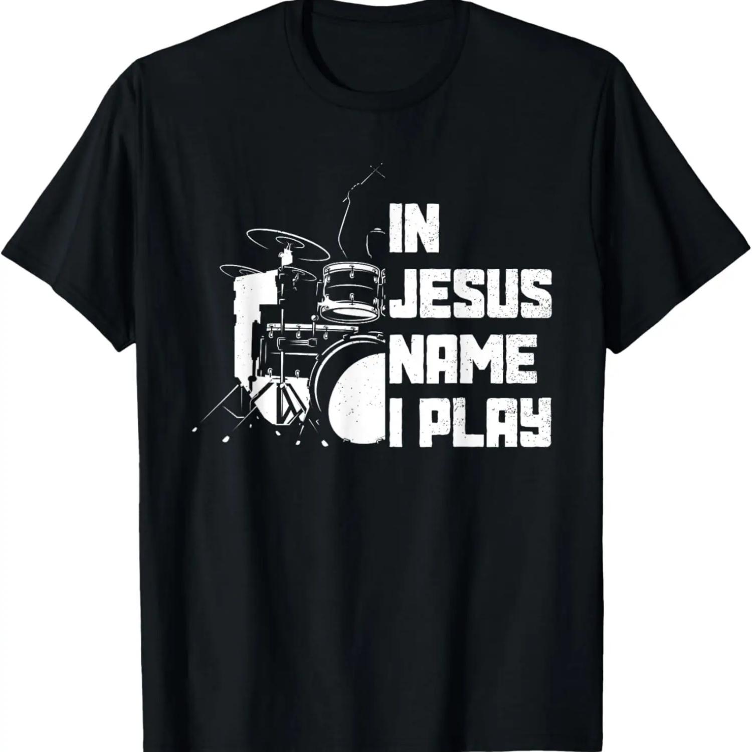 Vintage Drumset Christian Drummer In Jesus Name I Play Drum T-Shirt XXXXXL чорний
Vintage Drumset Christian Drummer In Jesus Name I Play Drum T-Shirt XXXXXL чорний