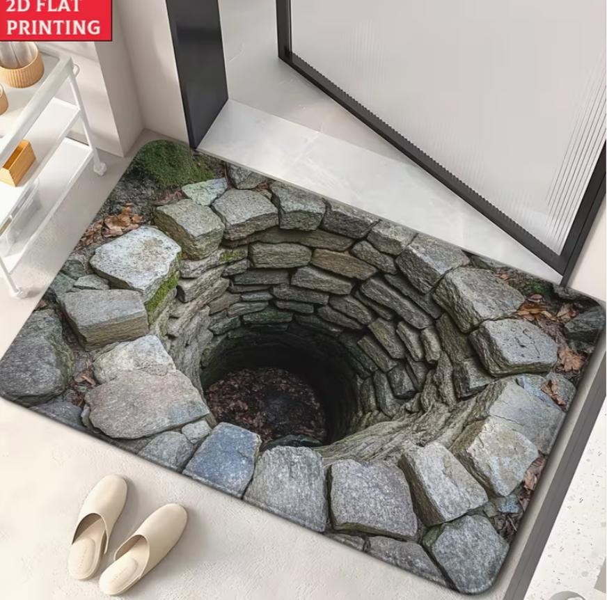 Welcome Mat 2D White Rock Pit Area Rug Non Slip Washable Floor Carpet for Living Room Bedroom Bathroom Home Decoration 40cm x 60cm
Welcome Mat 2D White Rock Pit Area Rug Non Slip Washable Floor Carpet for Living Room Bedroom Bathroom Home Decoration 40cm x 60cm