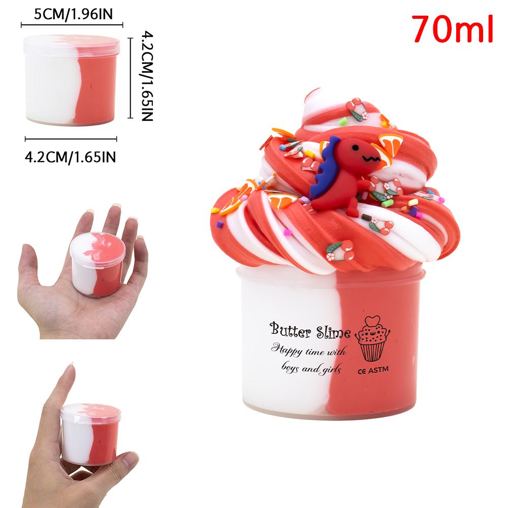 70ml Scented Butter Slime With Cute dinosaur Accessories Charm Slime Non-sticky Hands Polymer Clay Toy Birthday Party Favor Gift
70ml Scented Butter Slime With Cute dinosaur Accessories Charm Slime Non-sticky Hands Polymer Clay Toy Birthday Party Favor Gift