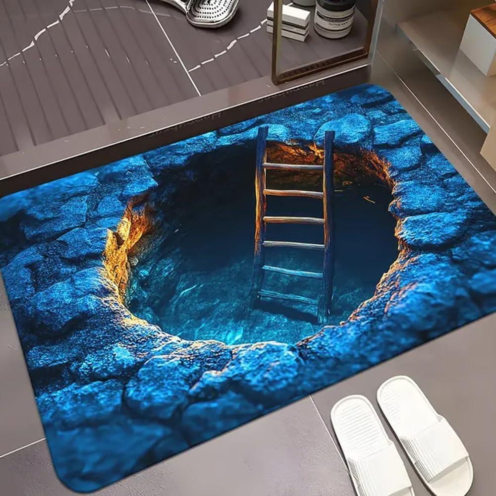 2D Hole Optical Illusion Door Mat Soft Non-Slip Entryway Rug Realistic Well Pattern Home Decor Carpet Prank Funny Decor Mat 40x60cm
2D Hole Optical Illusion Door Mat Soft Non-Slip Entryway Rug Realistic Well Pattern Home Decor Carpet Prank Funny Decor Mat 40x60cm