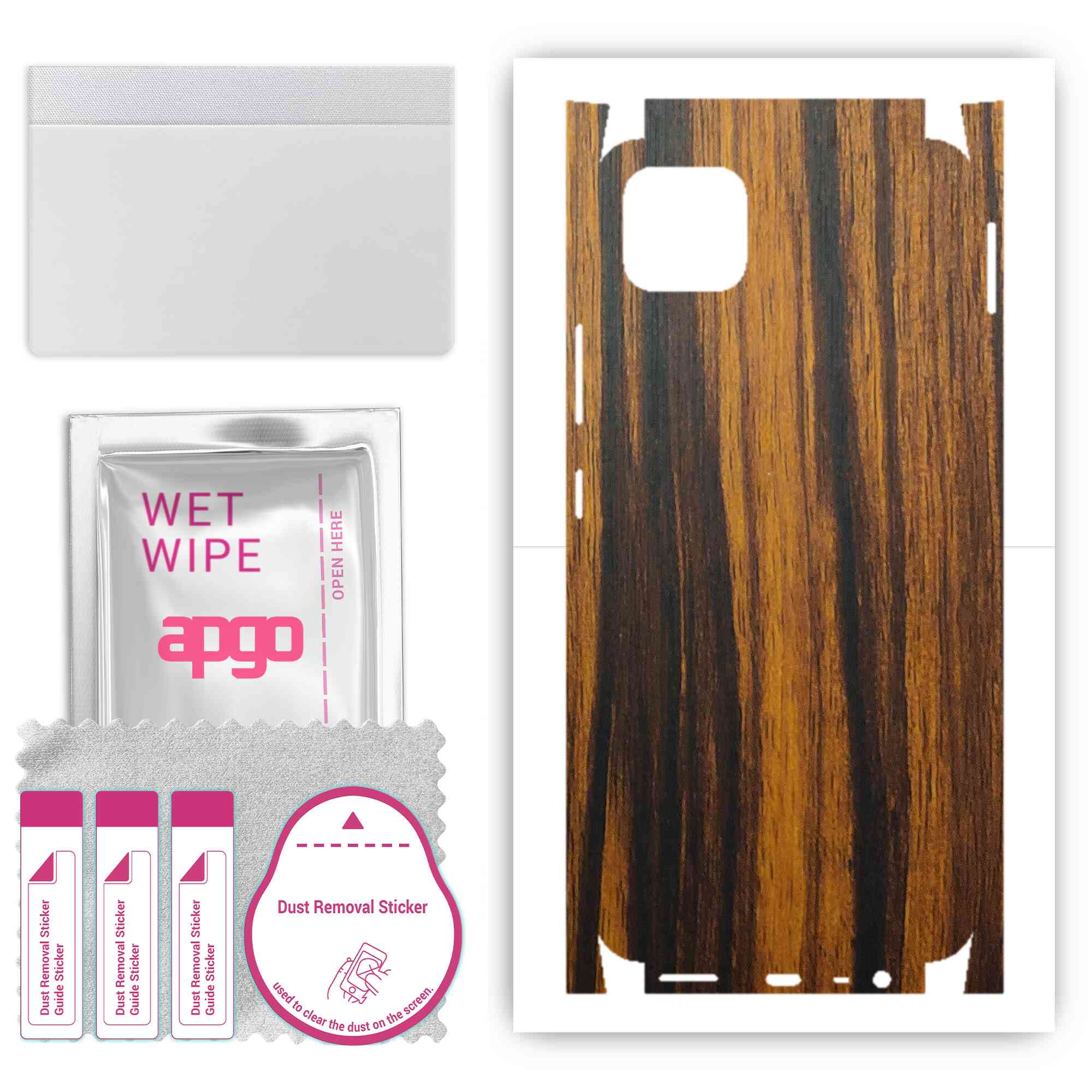 Apgo Protective Skin Sticker for the back+sides compatible with Realme C11, Full Wrap Film, Foil, Vinyl - Pattern Tigerwood
Apgo Protective Skin Sticker for the back+sides compatible with Realme C11, Full Wrap Film, Foil, Vinyl - Pattern Tigerwood