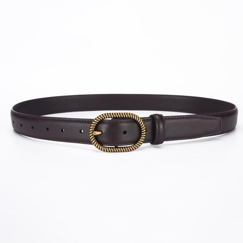 Mary New women s vintage genuine leather belt - split cowhide leather with alloy buckle 110cm коричневий
Mary New women s vintage genuine leather belt - split cowhide leather with alloy buckle 110cm коричневий