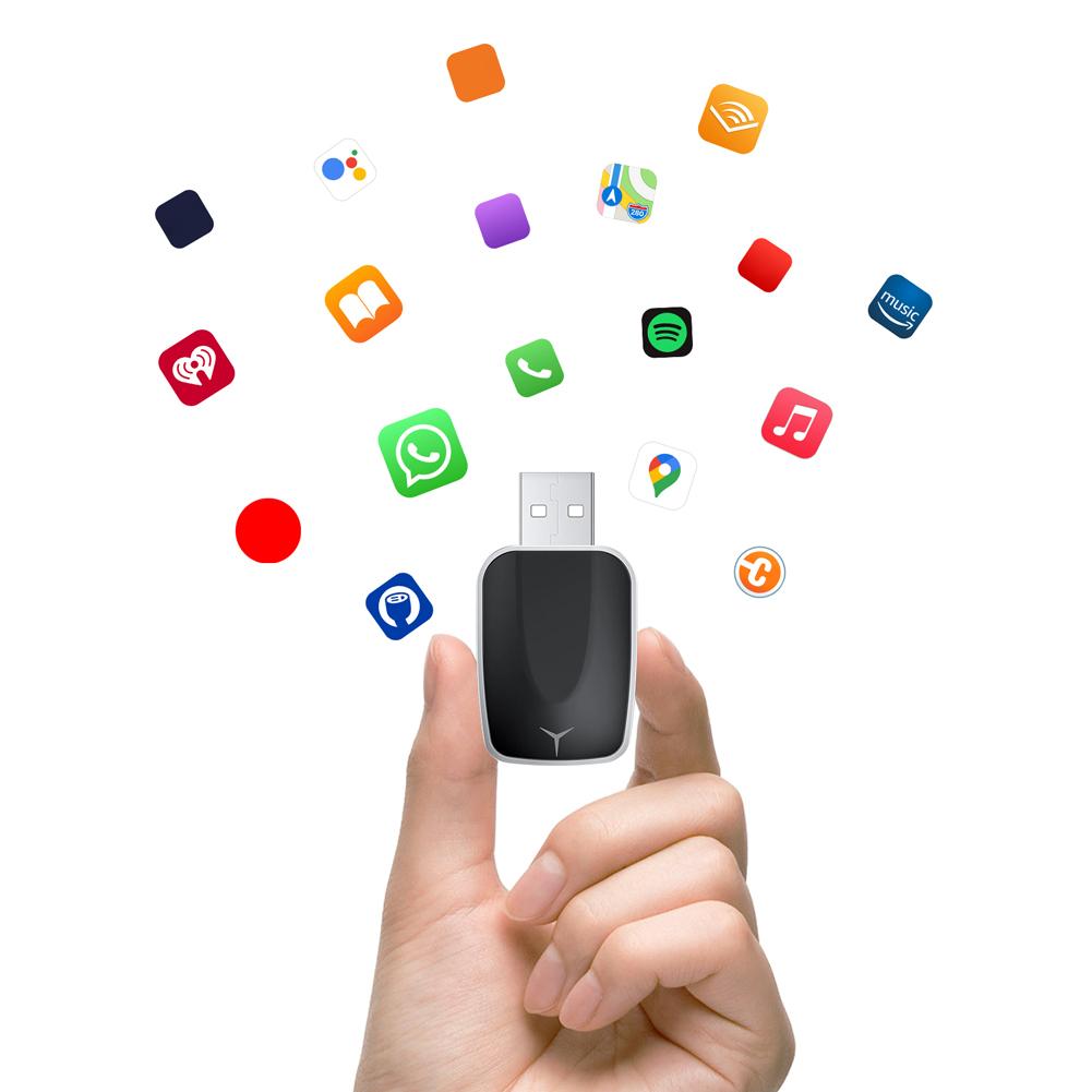 Wired To Wireless Carplay & Android Auto 2 in 1 Dongle USB Plug and Play Mini Adapter Bluetooth-Compatible 5.0 WiFi OTA Upgrade
Wired To Wireless Carplay & Android Auto 2 in 1 Dongle USB Plug and Play Mini Adapter Bluetooth-Compatible 5.0 WiFi OTA Upgrade