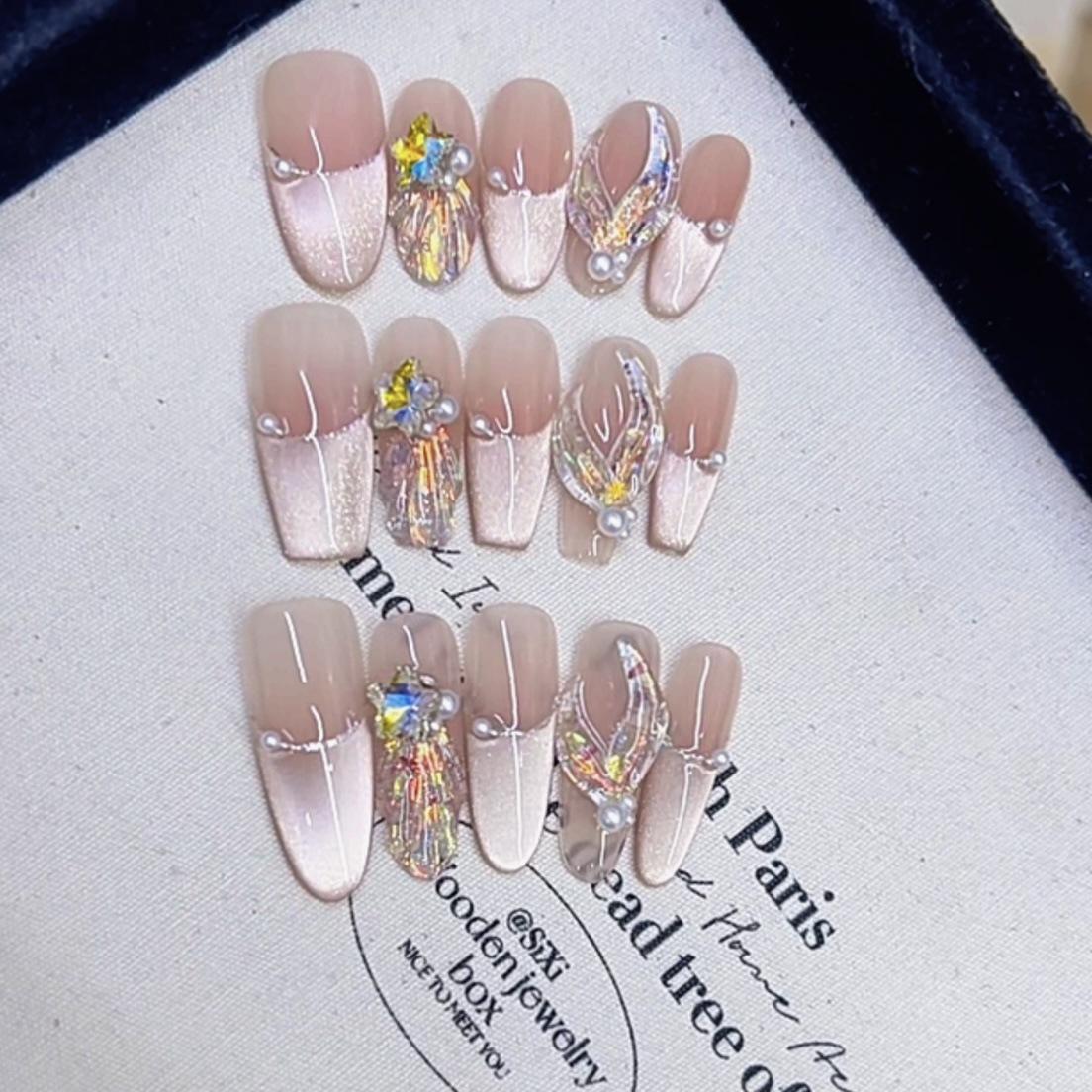 Pure Hand-made Pinching Craftsmanship In Summer New Style Fantasy Color Mermaid Hand-painted Fantasy Color Fishtail Cat Eye Nail Art Sticker Extra Small xs
Pure Hand-made Pinching Craftsmanship In Summer New Style Fantasy Color Mermaid Hand-painted Fantasy Color Fishtail Cat Eye Nail Art Sticker Extra Small xs