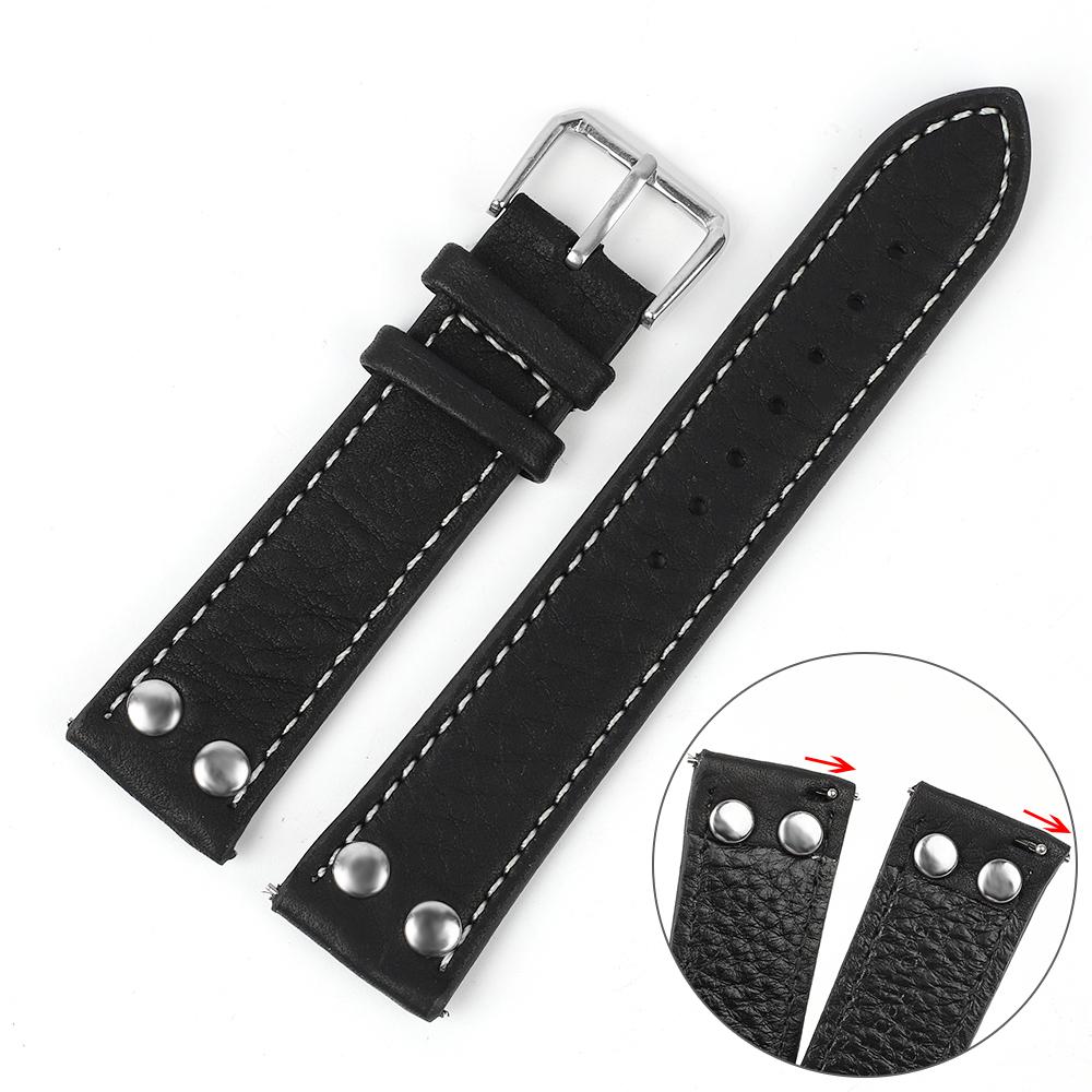 Lychee Pattern Watch Strap 18mm 20mm 22mm 24mm Watch Band Black Coffee Brown Rivets Watchband Bracelet Replacement Belt 24mm чорний
Lychee Pattern Watch Strap 18mm 20mm 22mm 24mm Watch Band Black Coffee Brown Rivets Watchband Bracelet Replacement Belt 24mm чорний