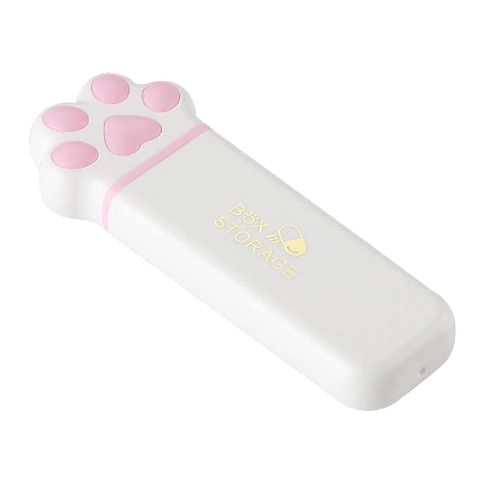 Portable Cat Paws Pill Box with 3 Compartments Silicone Organizer for Daily Medication Management at Home and Travel рожевий
Portable Cat Paws Pill Box with 3 Compartments Silicone Organizer for Daily Medication Management at Home and Travel рожевий