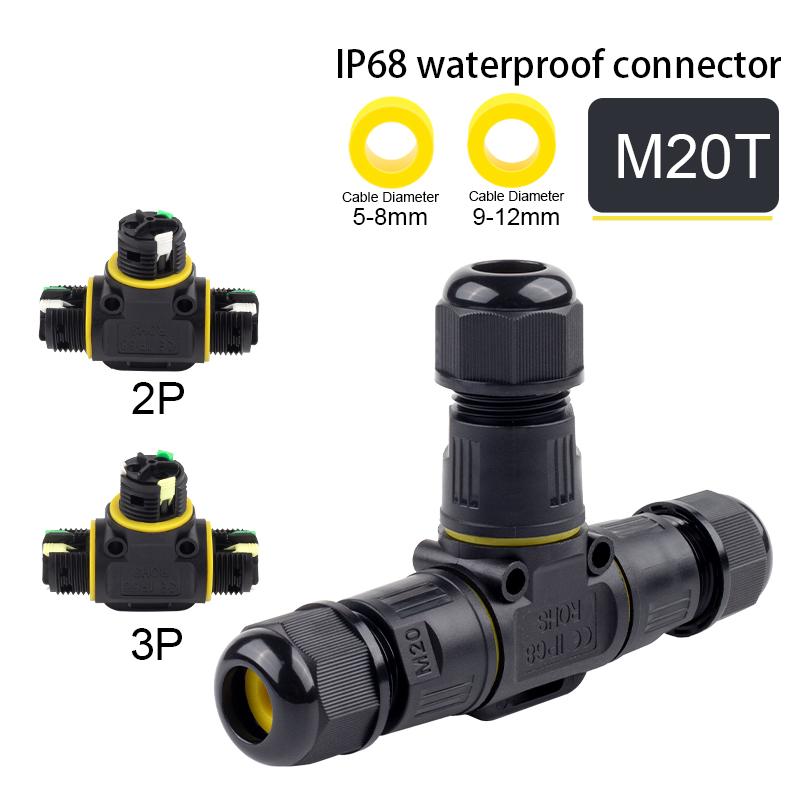 IP68 T-подібний зовнішній водонепроникний з єднувач 2/3-контактні дротові з єднувачі Швидкозатискні клеми З єднувальна електрична коробка 1PCS
IP68 T-подібний зовнішній водонепроникний з єднувач 2/3-контактні дротові з єднувачі Швидкозатискні клеми З єднувальна електрична коробка 1PCS