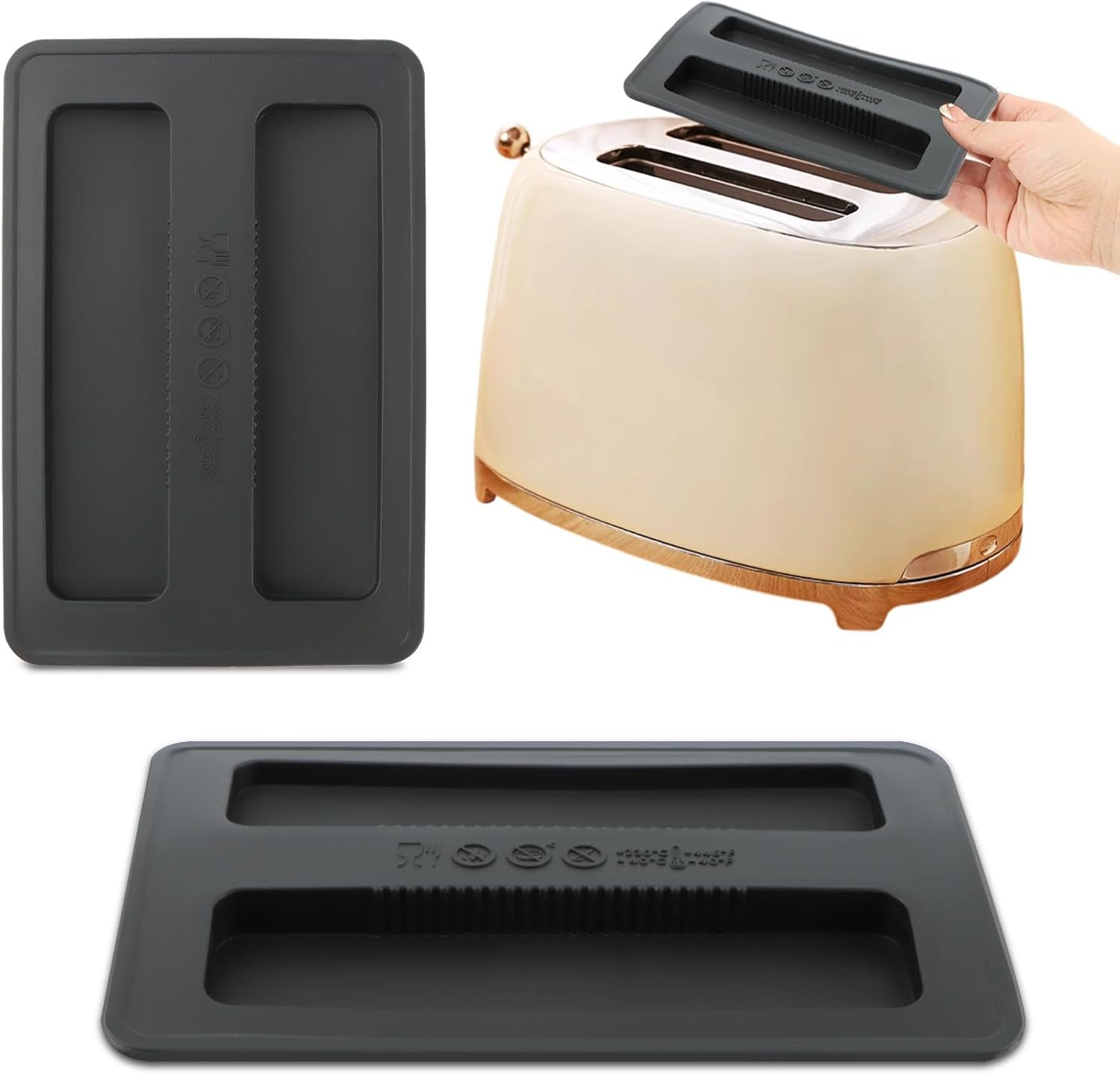 Cover, 2 Slice Silicone Toaster Du-st Covers, Kitchen Bread Maker Lid, Reusable Top Cover for Bread Sandwich Mach United States
Cover, 2 Slice Silicone Toaster Du-st Covers, Kitchen Bread Maker Lid, Reusable Top Cover for Bread Sandwich Mach United States