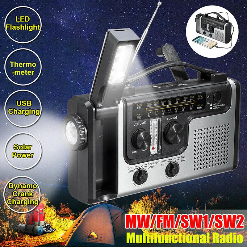 Yuanshu Аварийная солнечная рукоятка динамо-машина AM FM-радио светодиодный фонарик USB-зарядное устройство для телефона
Yuanshu Аварийная солнечная рукоятка динамо-машина AM FM-радио светодиодный фонарик USB-зарядное устройство для телефона
