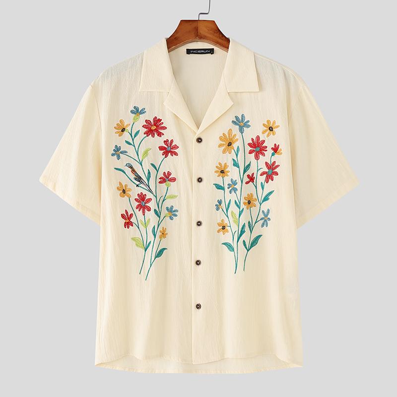 INCERUN Винтажные мужские рубашки с вышивкой, повседневные свободные хлопковые топы на пуговицах 4XL абрикосовый
INCERUN Винтажные мужские рубашки с вышивкой, повседневные свободные хлопковые топы на пуговицах 4XL абрикосовый