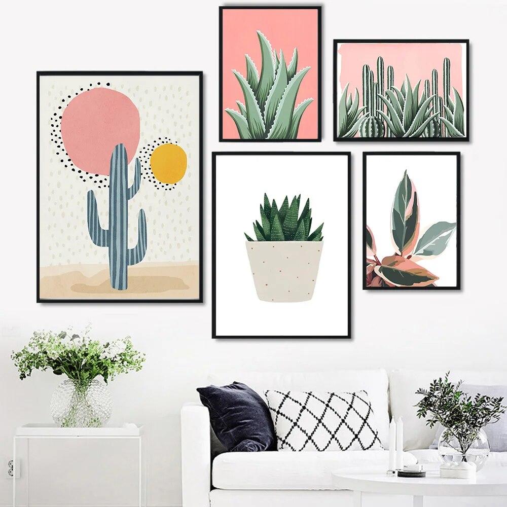 Green Cactus Poster Nordic Potted Plant Art Print Simple Painting Modern Wall Painting Living Room Bedroom Home
Green Cactus Poster Nordic Potted Plant Art Print Simple Painting Modern Wall Painting Living Room Bedroom Home