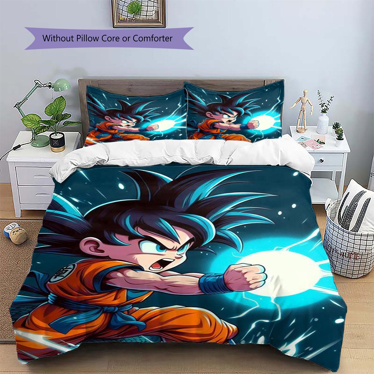 Goku Patterned Pillowcase & Duvet Cover Set Modern Decor Bedding for Bedroom Special Present for Fans.-TING 135x200cm
Goku Patterned Pillowcase & Duvet Cover Set Modern Decor Bedding for Bedroom Special Present for Fans.-TING 135x200cm