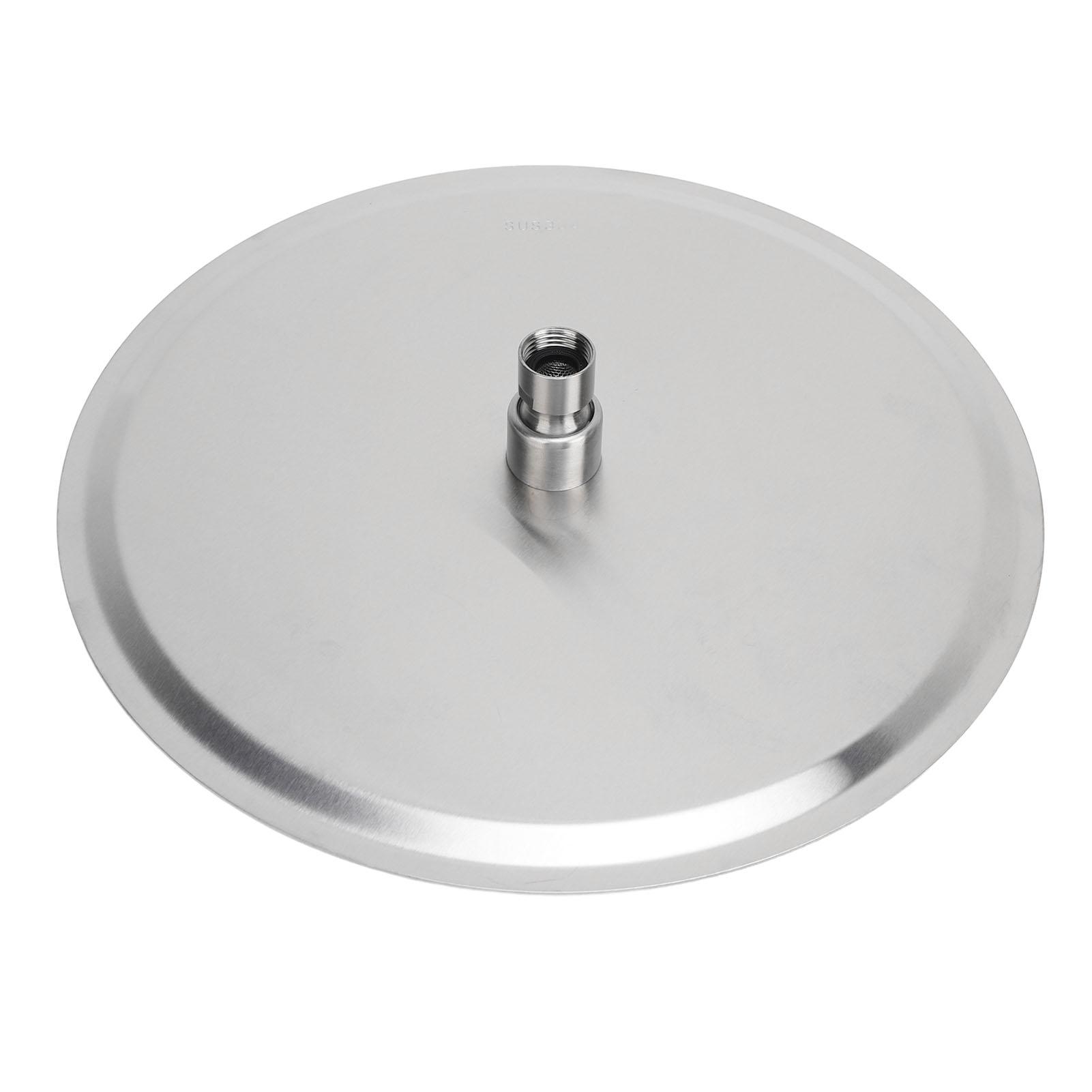 Rain Shower Head 12 Inch Stainless Steel G1/2 Thread Ultra Thin High Pressure Round Rainfall Shower
Rain Shower Head 12 Inch Stainless Steel G1/2 Thread Ultra Thin High Pressure Round Rainfall Shower
