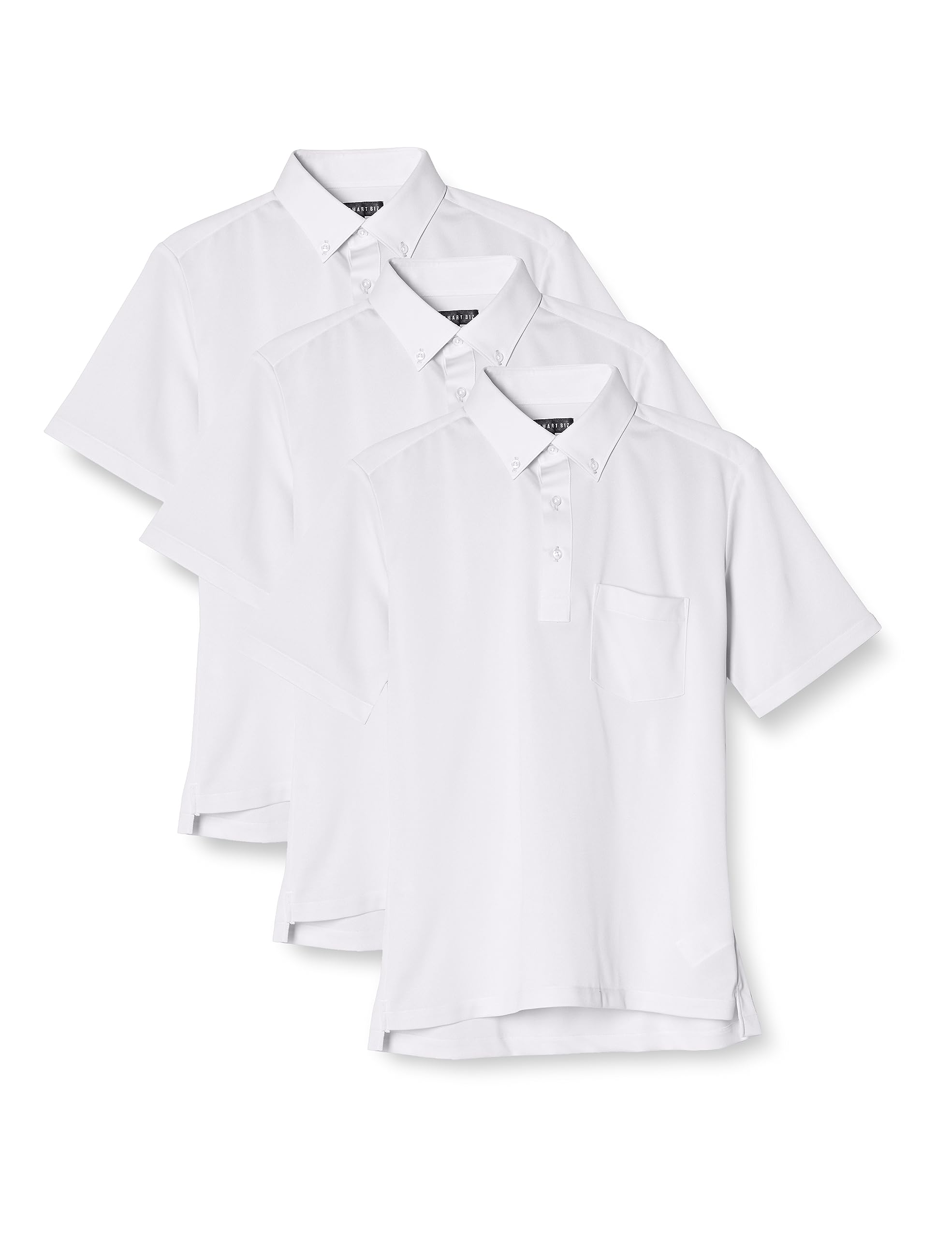 Smart Biz Short Sleeve Polo Set of 3 Men s No-Iron Shirts, White,
Smart Biz Short Sleeve Polo Set of 3 Men s No-Iron Shirts, White,