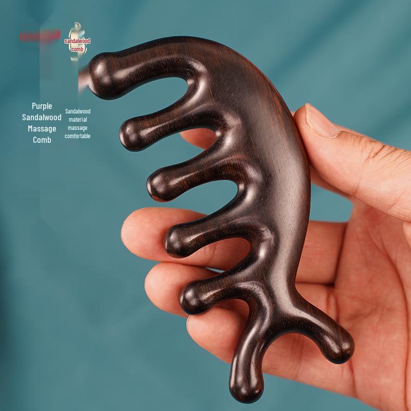 Red Sandalwood Whale Massage Comb Set: Ebony Five-Tooth Ball Comb for Detangling and Meridian Massage, with Bonus Eye Area Comb in Gift Box.
Red Sandalwood Whale Massage Comb Set: Ebony Five-Tooth Ball Comb for Detangling and Meridian Massage, with Bonus Eye Area Comb in Gift Box.