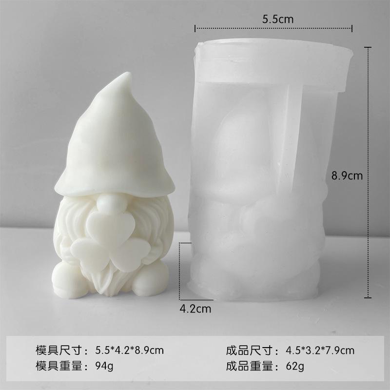 Christmas 3D Dwarf Silicone Candle Molds DIY Lucky Clover Elderly Aromath Wax Mold Plaster Statue Resin Casting Tools Home Gifts
Christmas 3D Dwarf Silicone Candle Molds DIY Lucky Clover Elderly Aromath Wax Mold Plaster Statue Resin Casting Tools Home Gifts