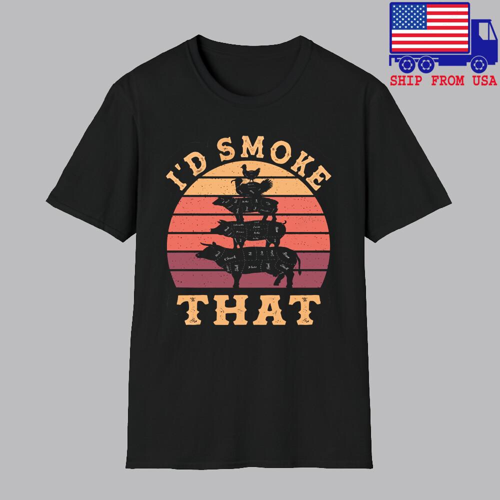 I’d Smoke That Funny BBQ Classic Smoke Movie Men#039;s Black Size S5XL Unisex T-Shirt M
I’d Smoke That Funny BBQ Classic Smoke Movie Men#039;s Black Size S5XL Unisex T-Shirt M