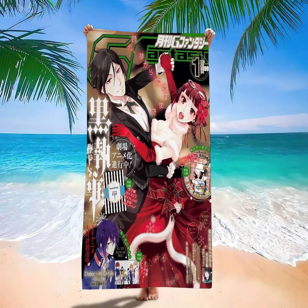 B-Black B-Butler Microfiber Blanket Quick Drying Beach Towels Oversized Printing Super Absorbent Pool Towel Blanket W40*H60(CM)
B-Black B-Butler Microfiber Blanket Quick Drying Beach Towels Oversized Printing Super Absorbent Pool Towel Blanket W40*H60(CM)