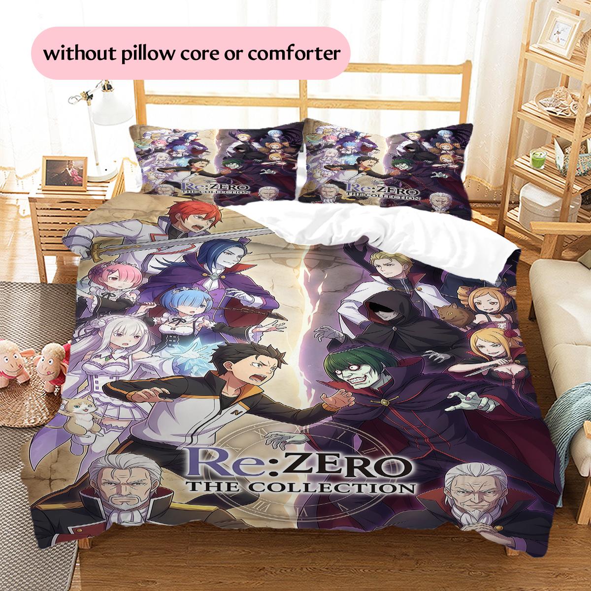 Retro ReZero Starting Life in Another World Pattern Bedding Quilt Set Home Decoration Gift (1 * duvet cover + 2 * pillowcase without core) 135x200cm
Retro ReZero Starting Life in Another World Pattern Bedding Quilt Set Home Decoration Gift (1 * duvet cover + 2 * pillowcase without core) 135x200cm