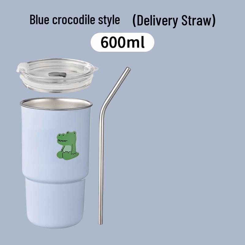 Portable Stainless Steel Straw Coffee Mug
Portable Stainless Steel Straw Coffee Mug